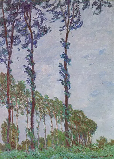 Poplars (Wind Effect) Claude Monet